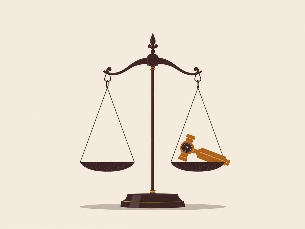 Ilustración de una balanza, simbolizando la limitación de responsabilidad y la justicia.